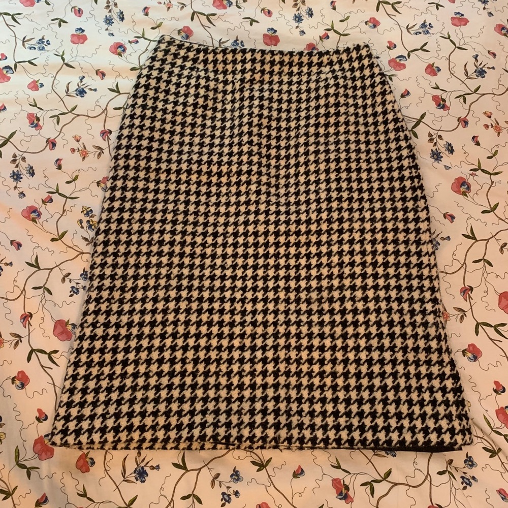 Houndstooth Wool Pencil Skirt from J.Crew